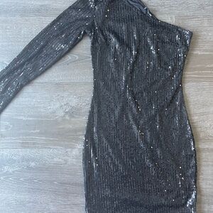 Sequence black dress